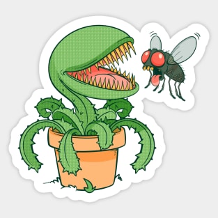 Flytrap Funny Sticker